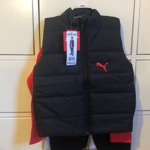 Boys Puma 3 piece suit little boys size XXS 3/4.